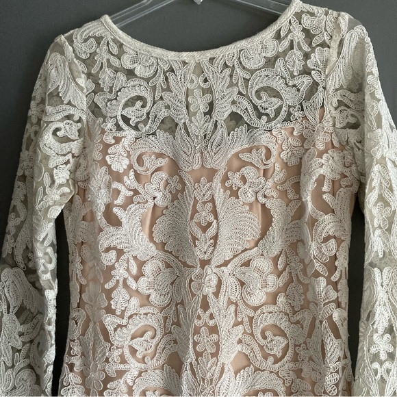 Tadashi Shoji Lace Overlay Gown - Picture 6 of 9